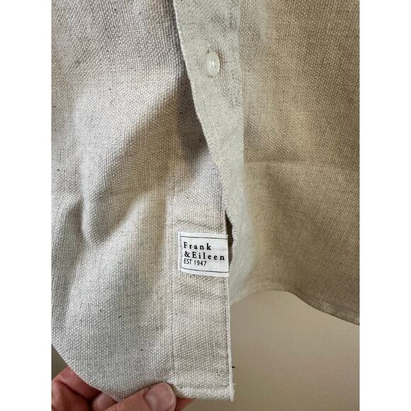 NWT Frank & Eileen McLoughlin Lagenlook Oversized Chore Shacket Natural Size M/L - Picture 7 of 11